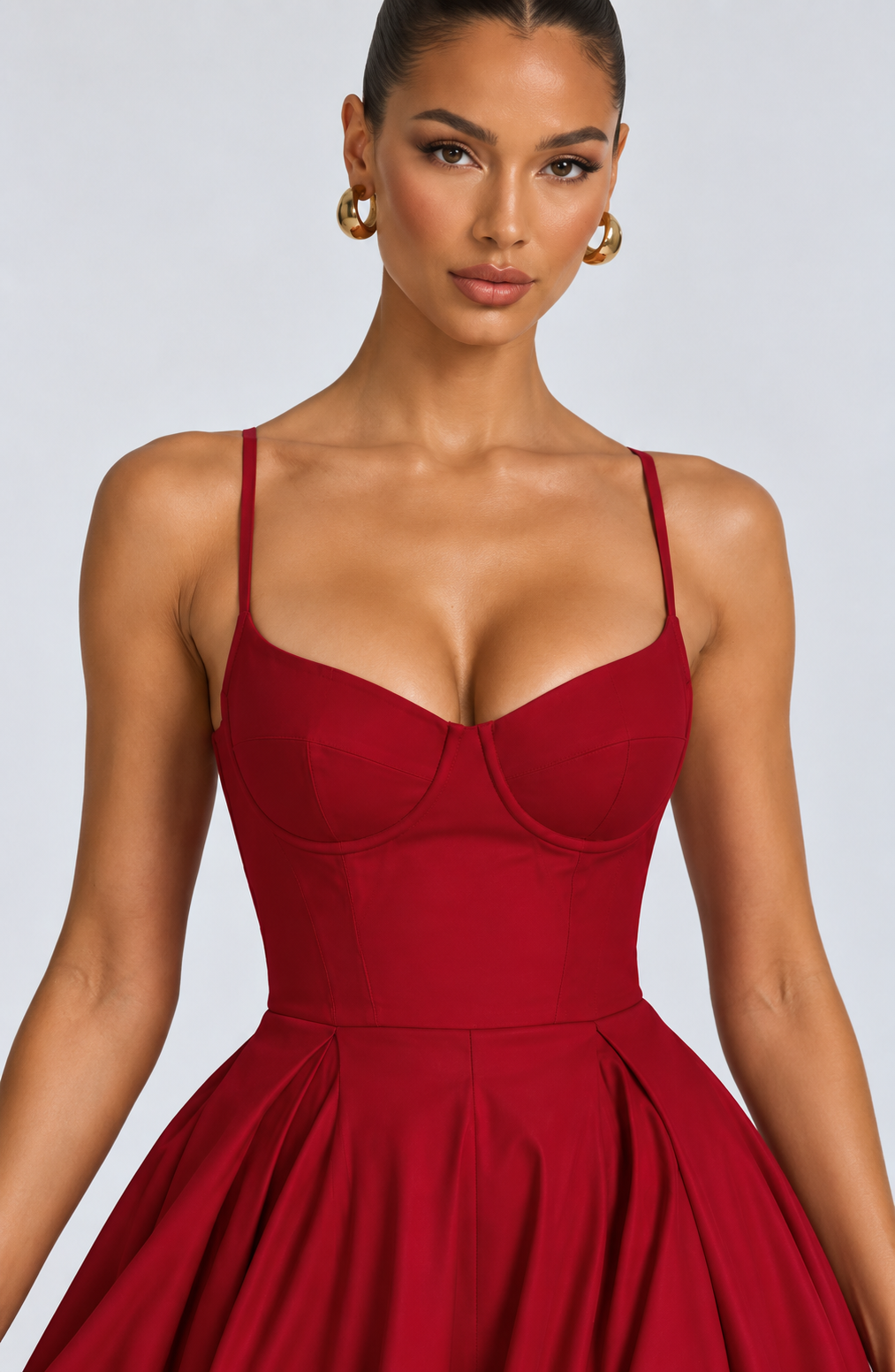 Sophie Midi Dress - Red