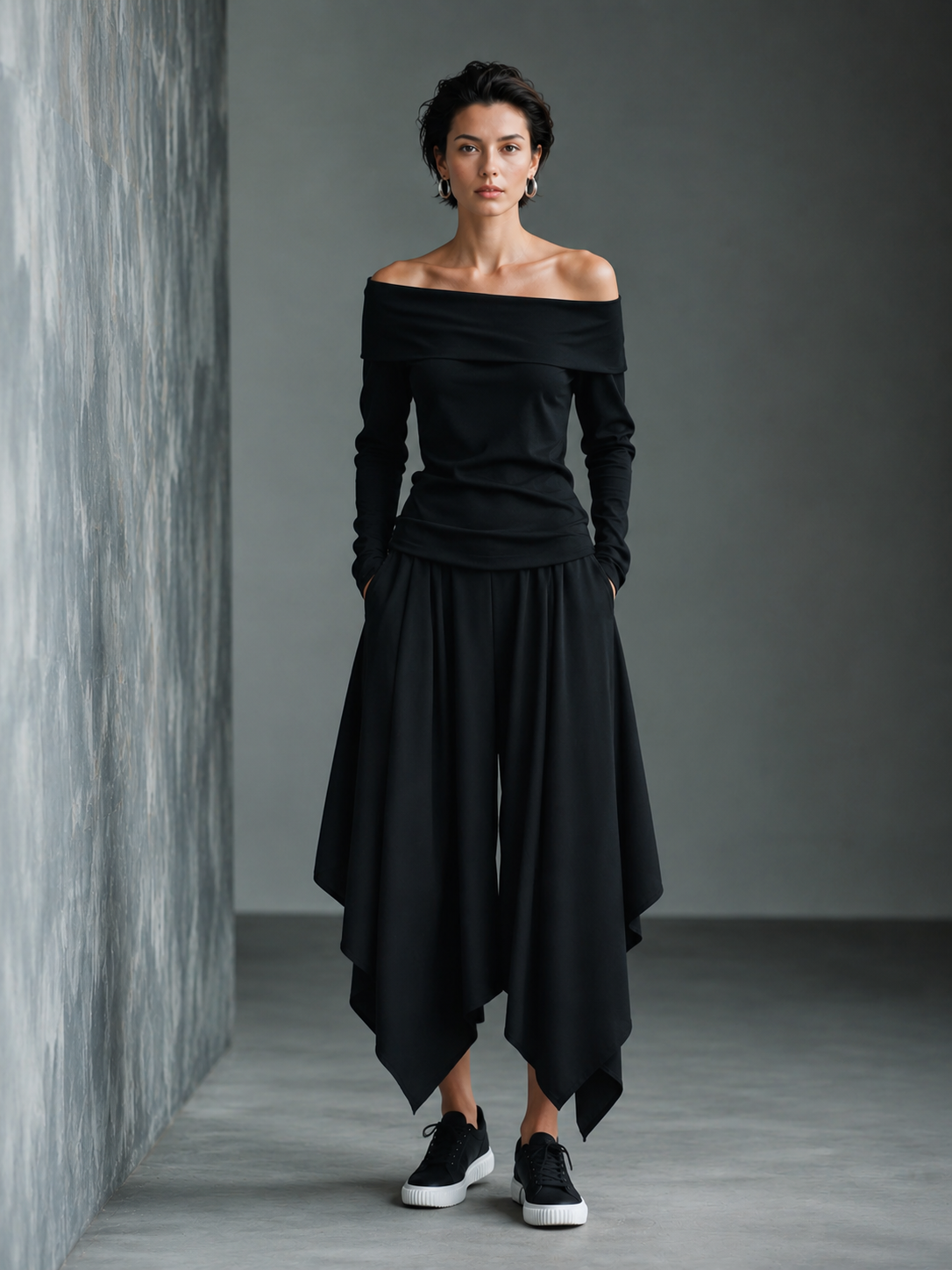 Black High-Waisted Skirt