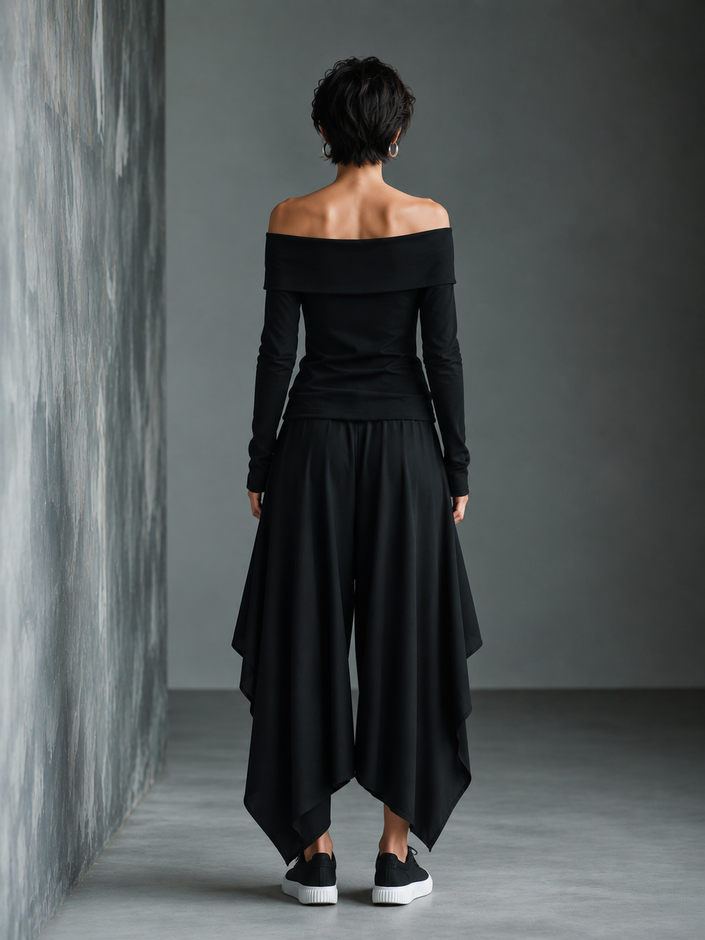 Black High-Waisted Skirt