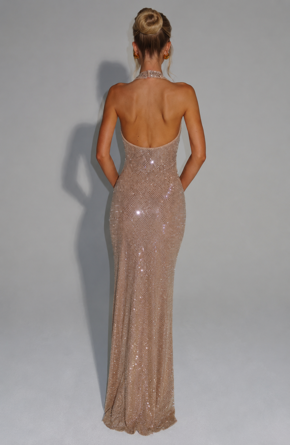 Holly Maxi Dress - Gold