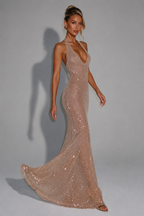 Holly Maxi Dress - Gold