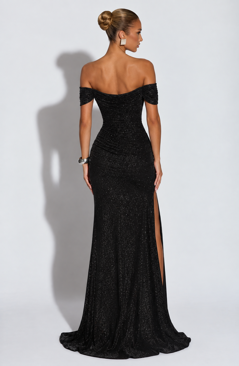 Penelope Maxi Dress - Black Sparkle