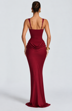 Brooke Maxi Dress - Cherry Lacquer