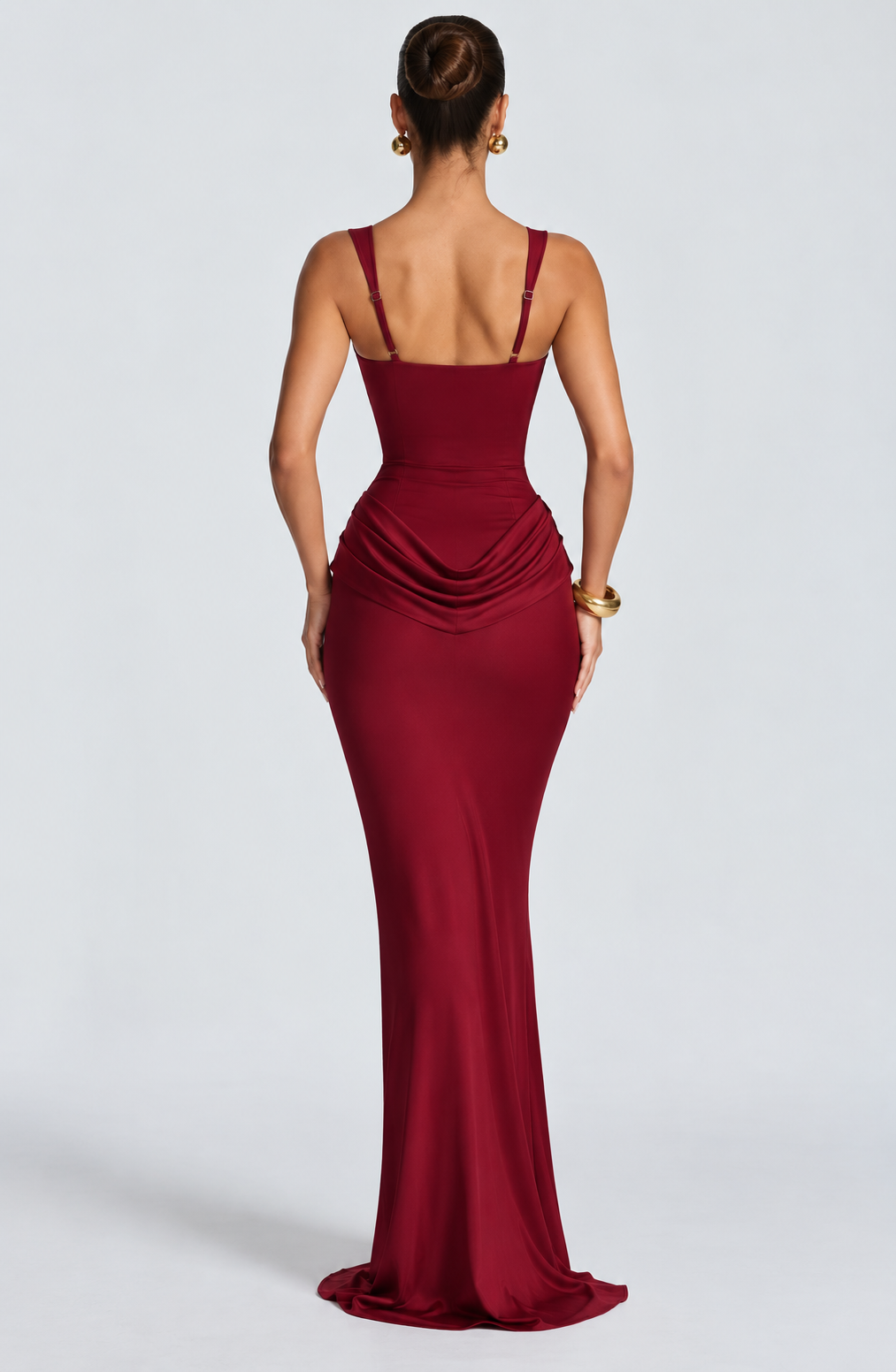 Brooke Maxi Dress - Cherry Lacquer