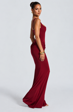 Brooke Maxi Dress - Cherry Lacquer
