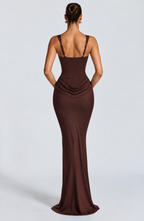 Brooke Maxi Dress - Plum Brown