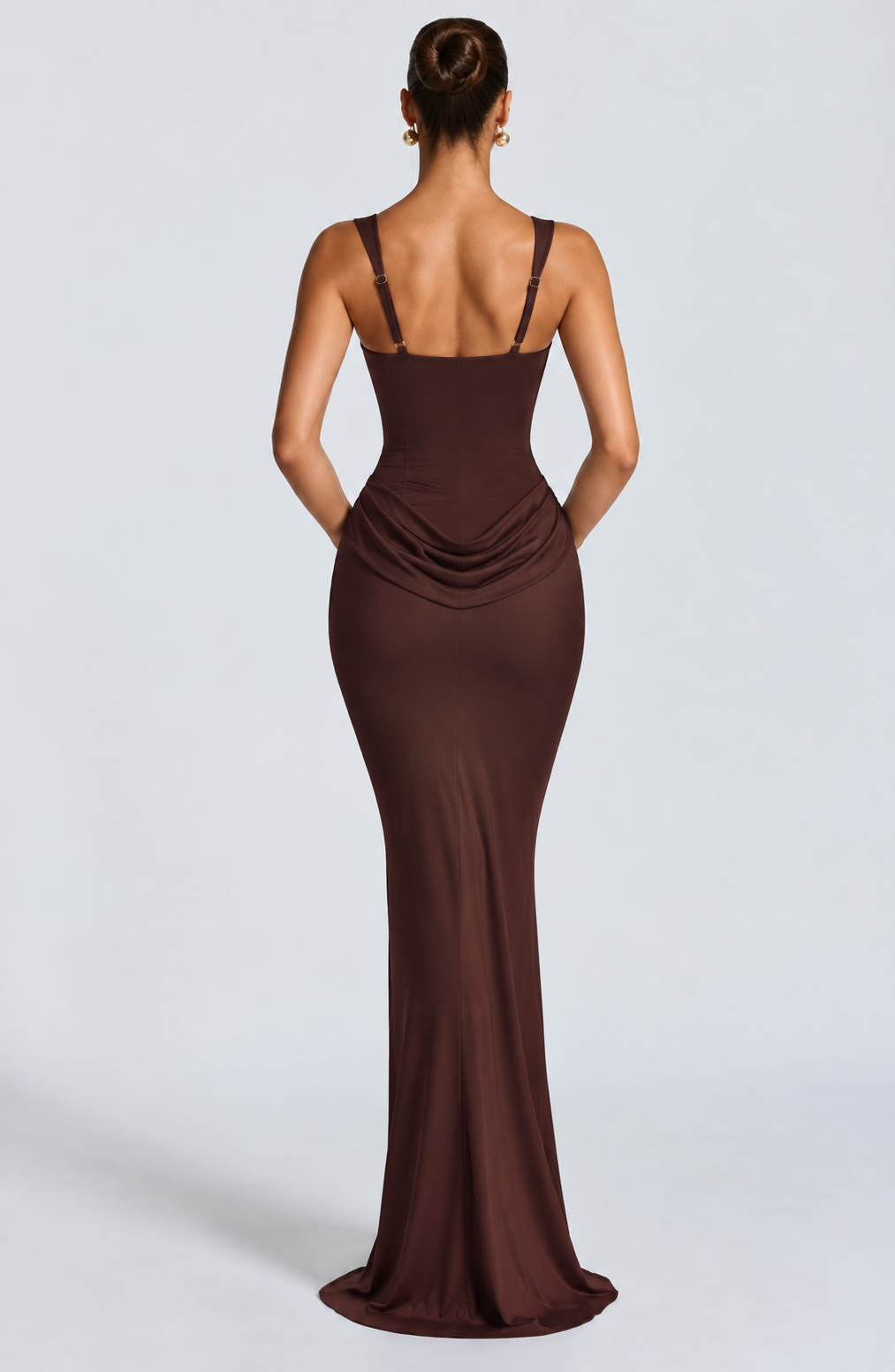 Brooke Maxi Dress - Plum Brown