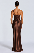 Saffron Maxi Dress - Brown