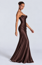 Saffron Maxi Dress - Brown
