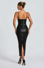 Lisa Midi Dress - Black