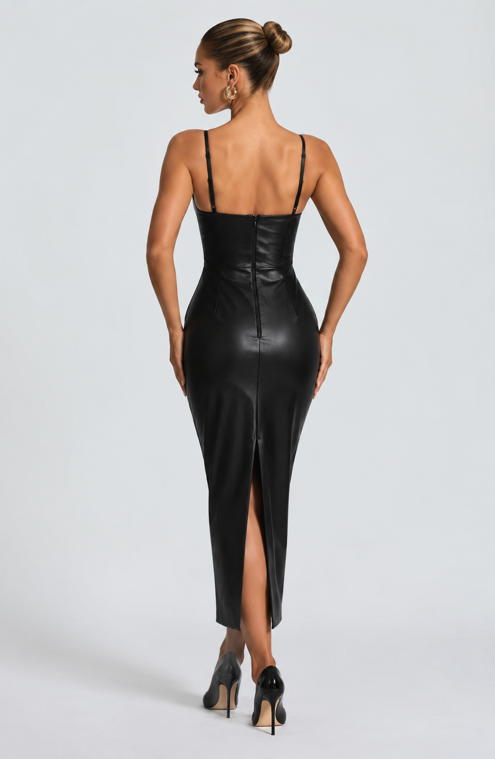 Charlotte Midi Dress - Black