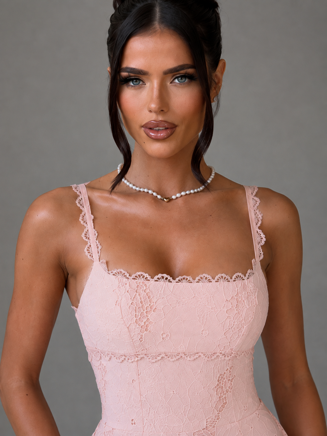 Charlotte Mini Dress - Blush