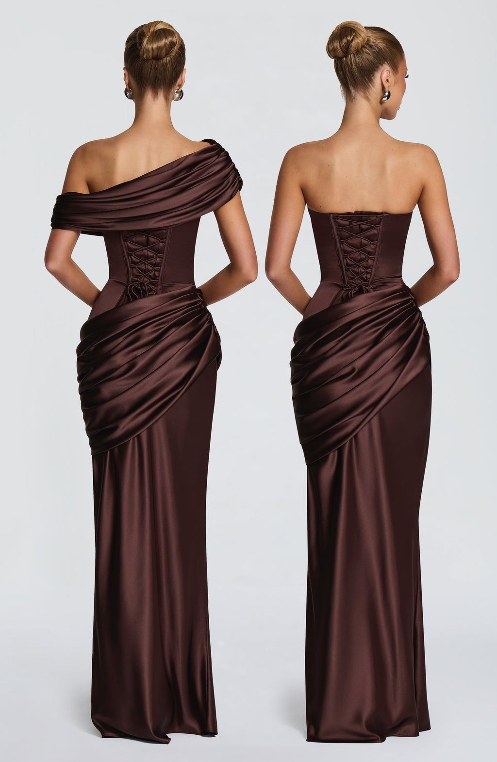 Natalie Maxi Dress - Plum Brown