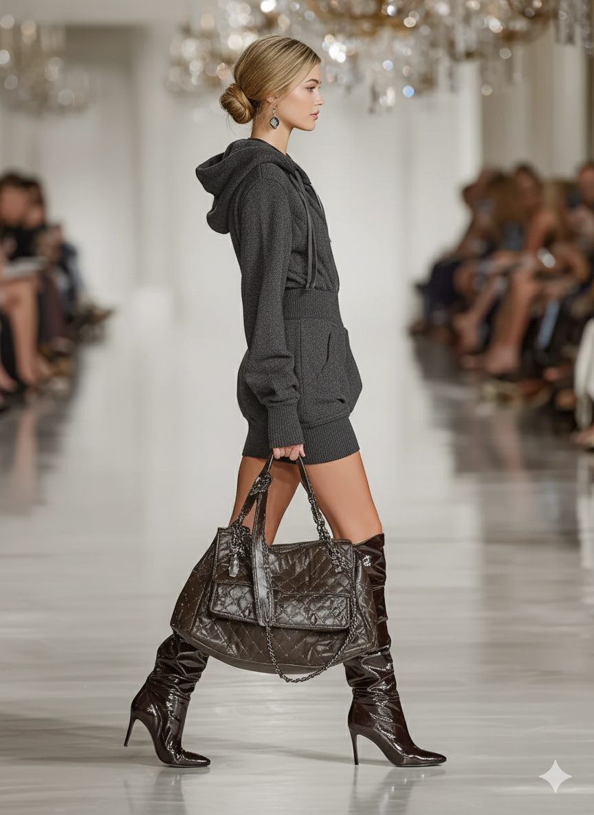 Sports Hooded Mini Dress