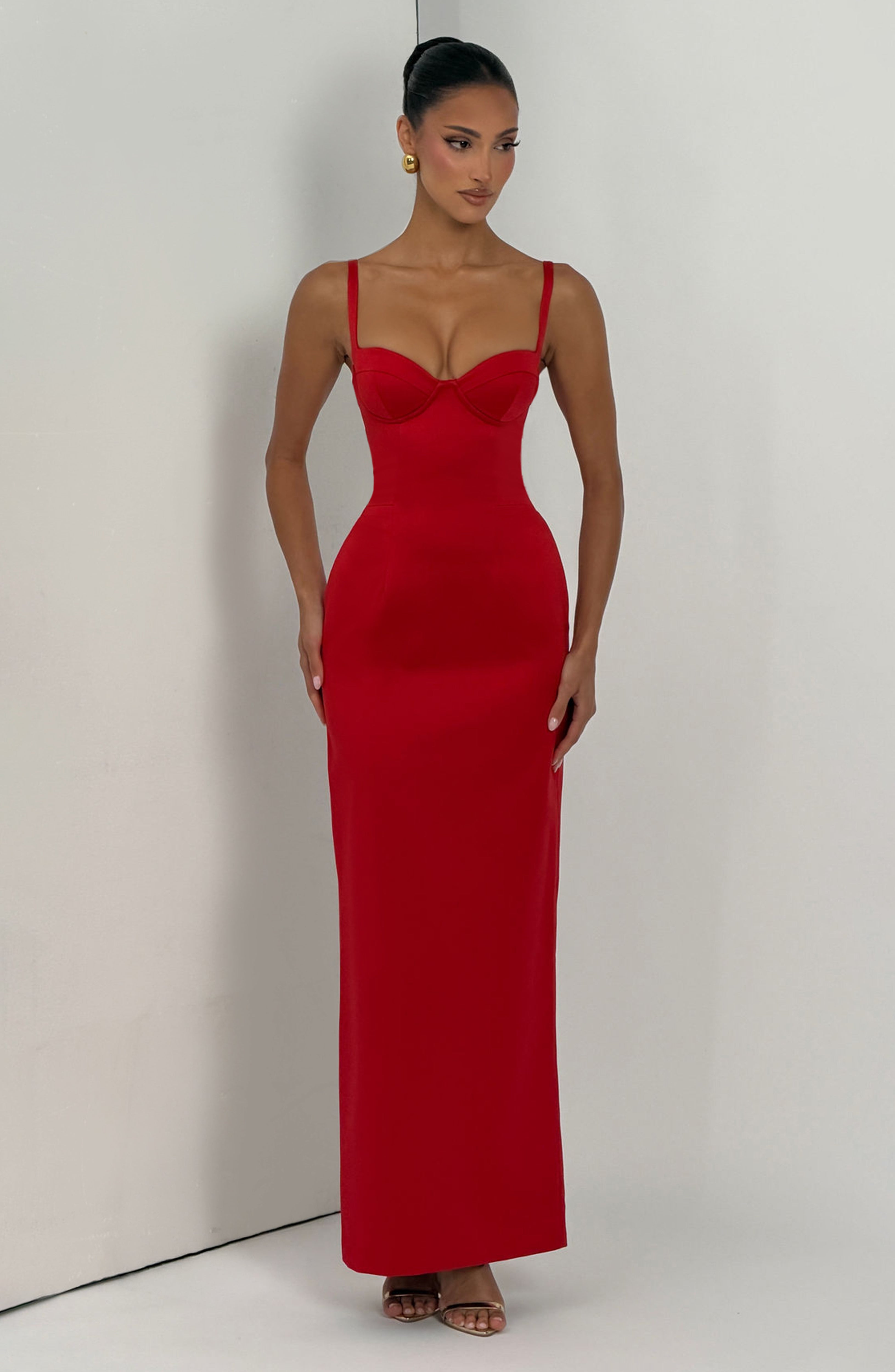 Virginia Maxi Dress - Red