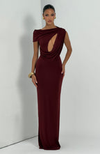 Clara Maxi Dress - Cherry Lacquer