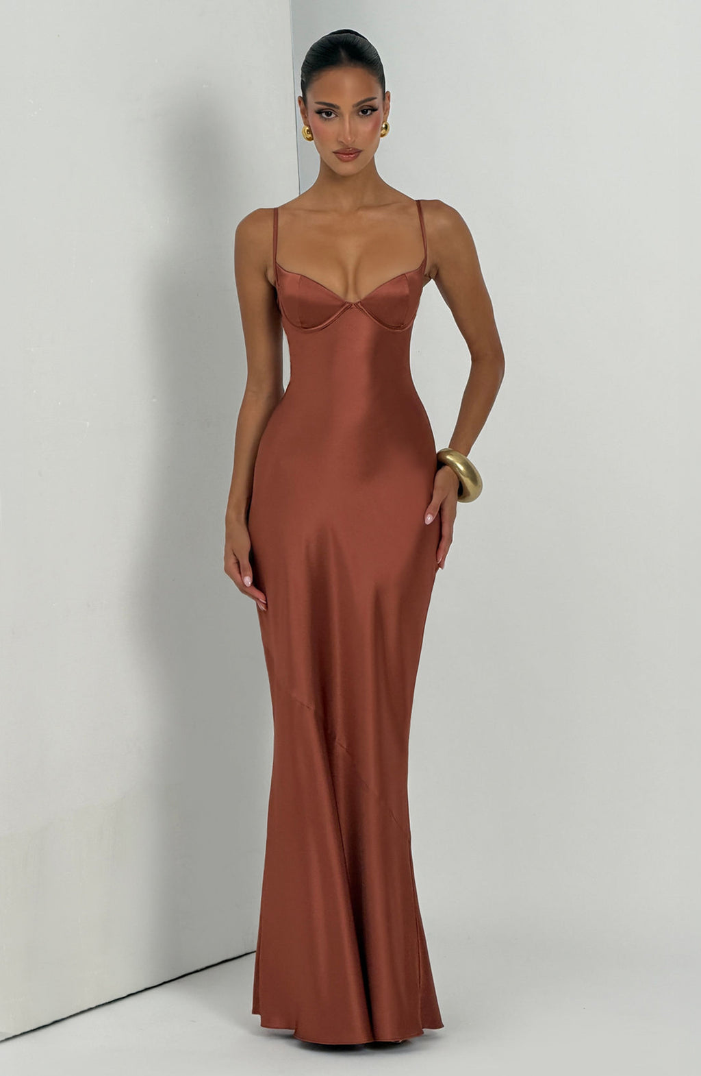 Aimee Maxi Dress - Rust