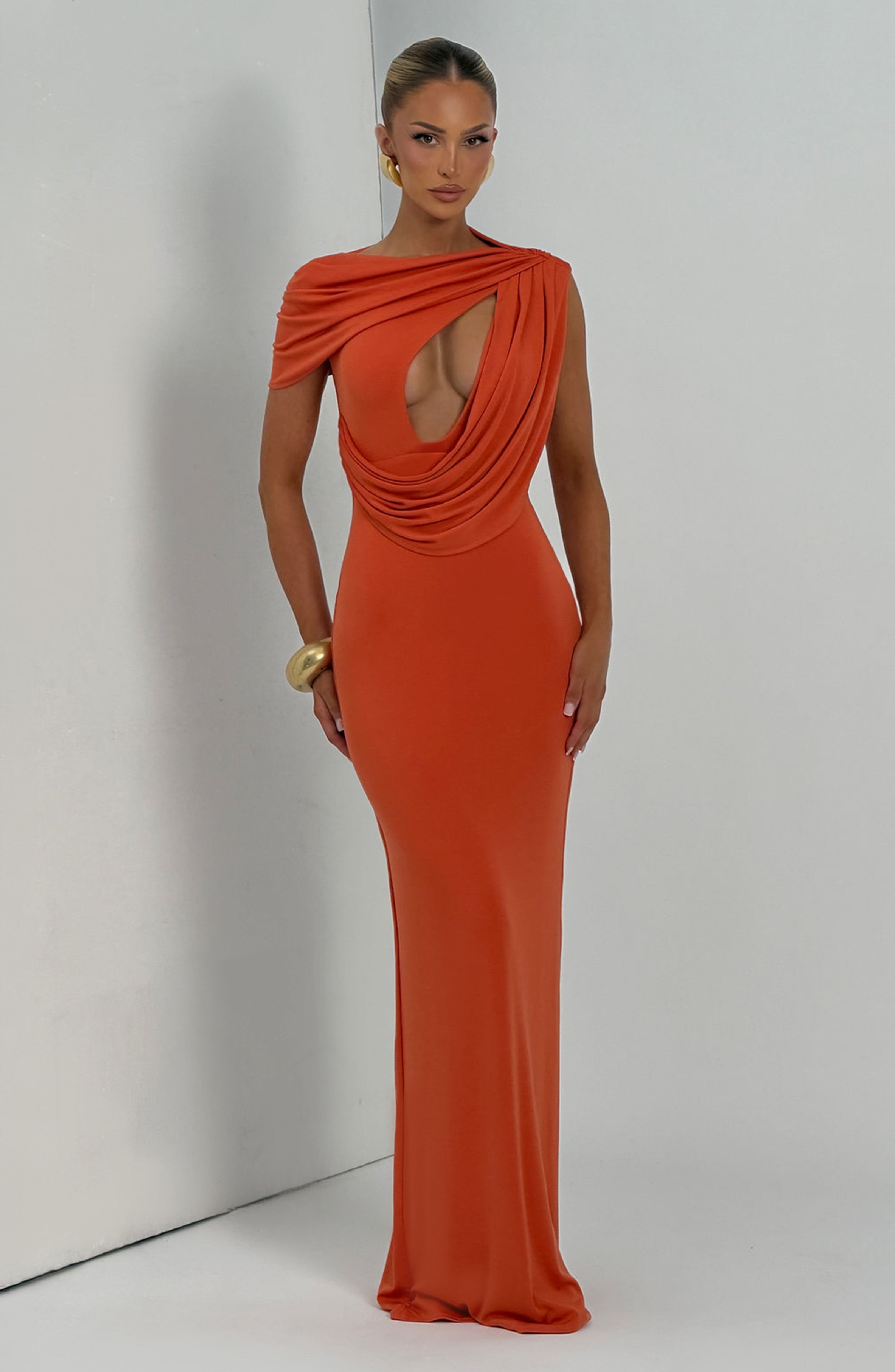 Clara Maxi Dress - Burnt Orange