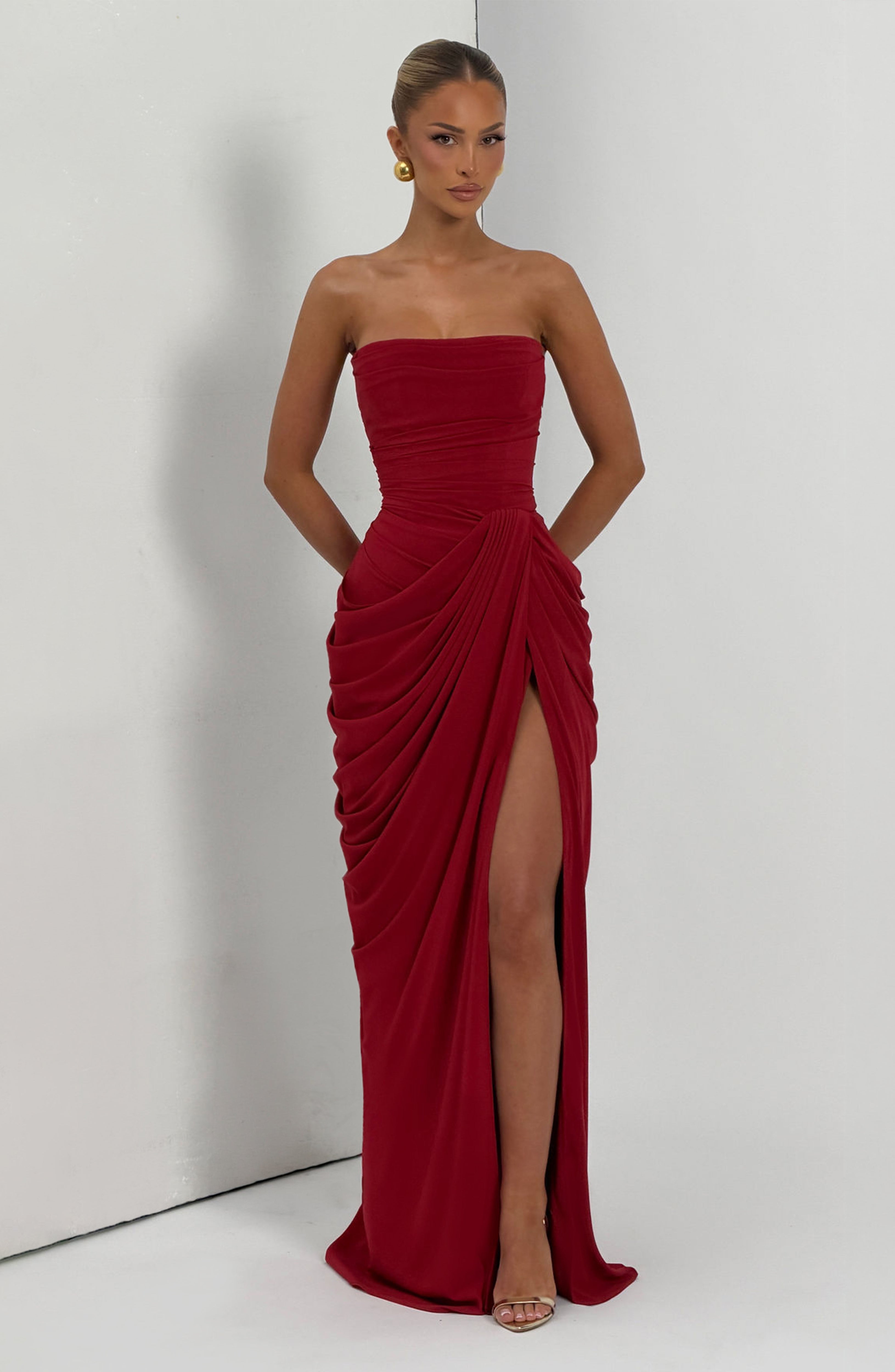 Siobhan Maxi Dress - Deep Red