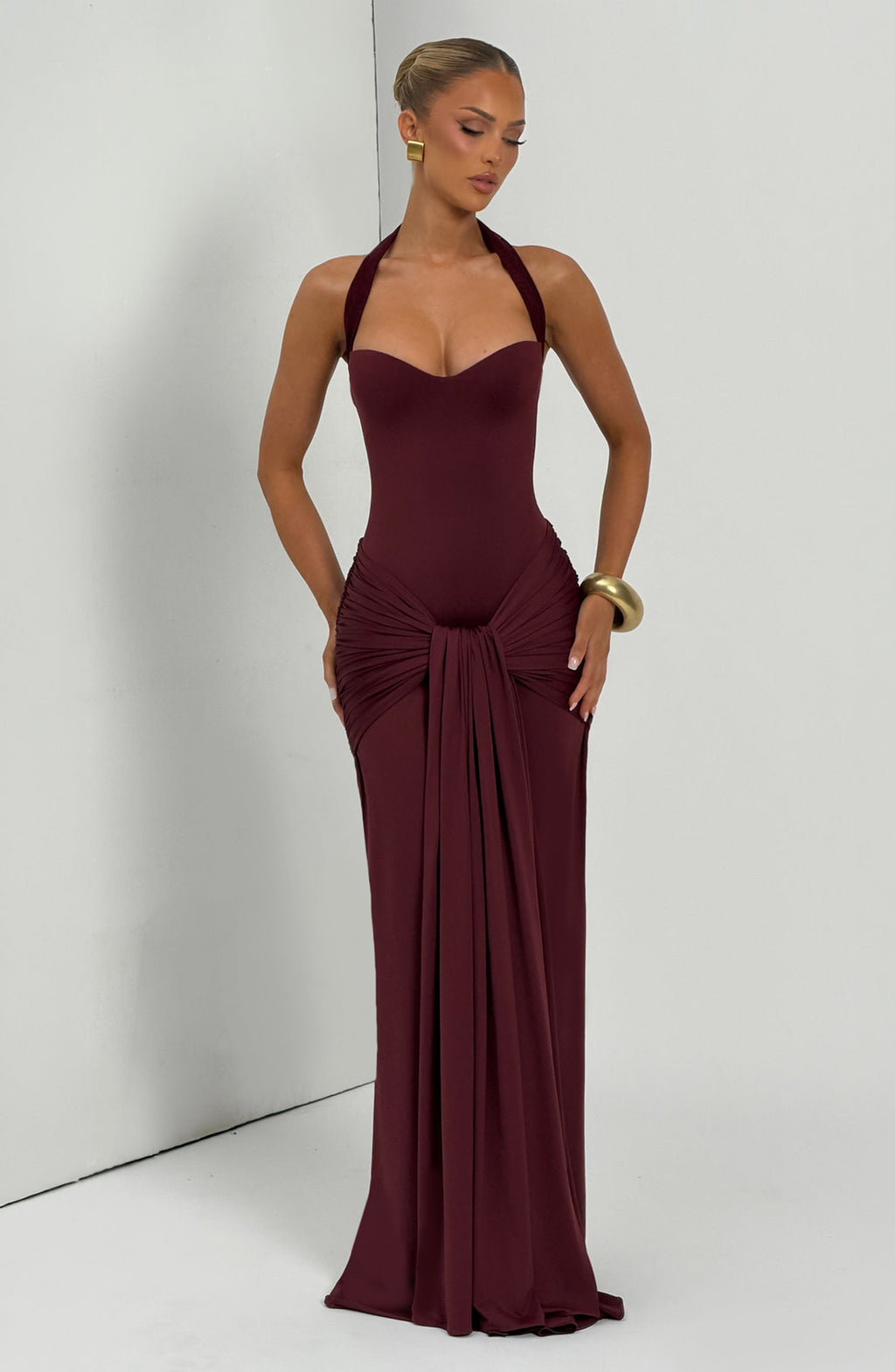 Paige Maxi Dress - Cherry Lacquer