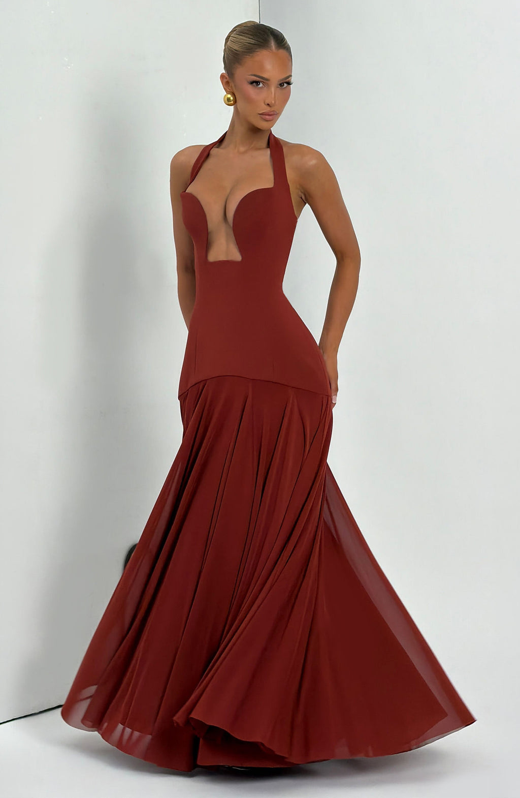 Rosa Maxi Dress - Deep Rust