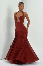 Rosa Maxi Dress - Deep Rust