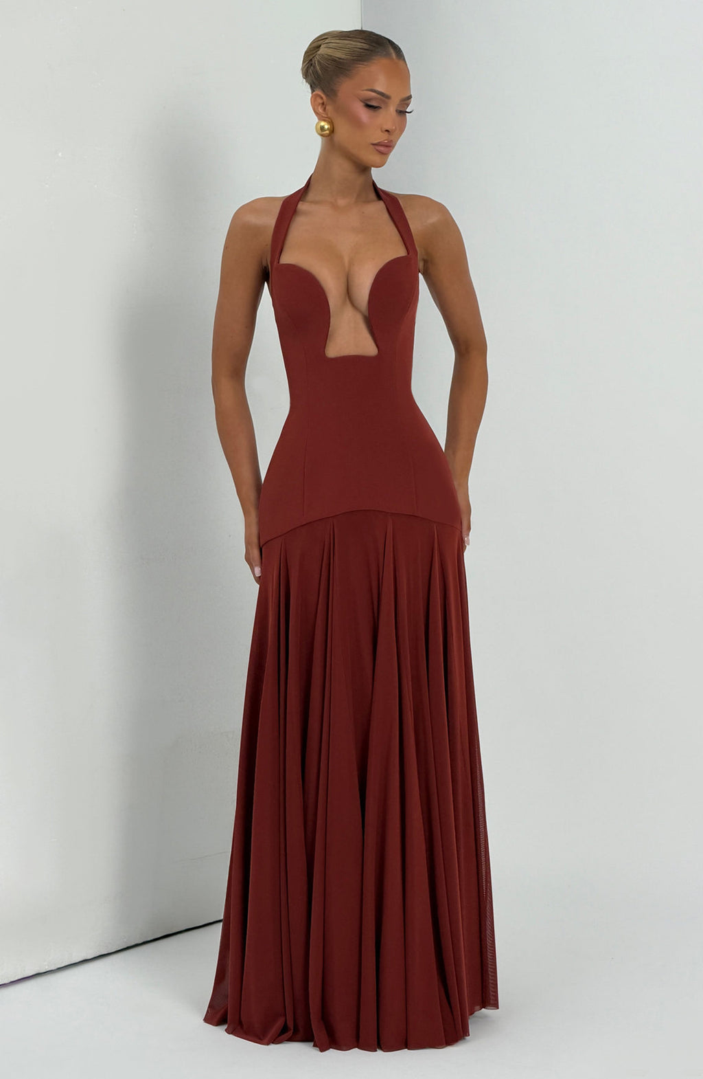 Rosa Maxi Dress - Deep Rust