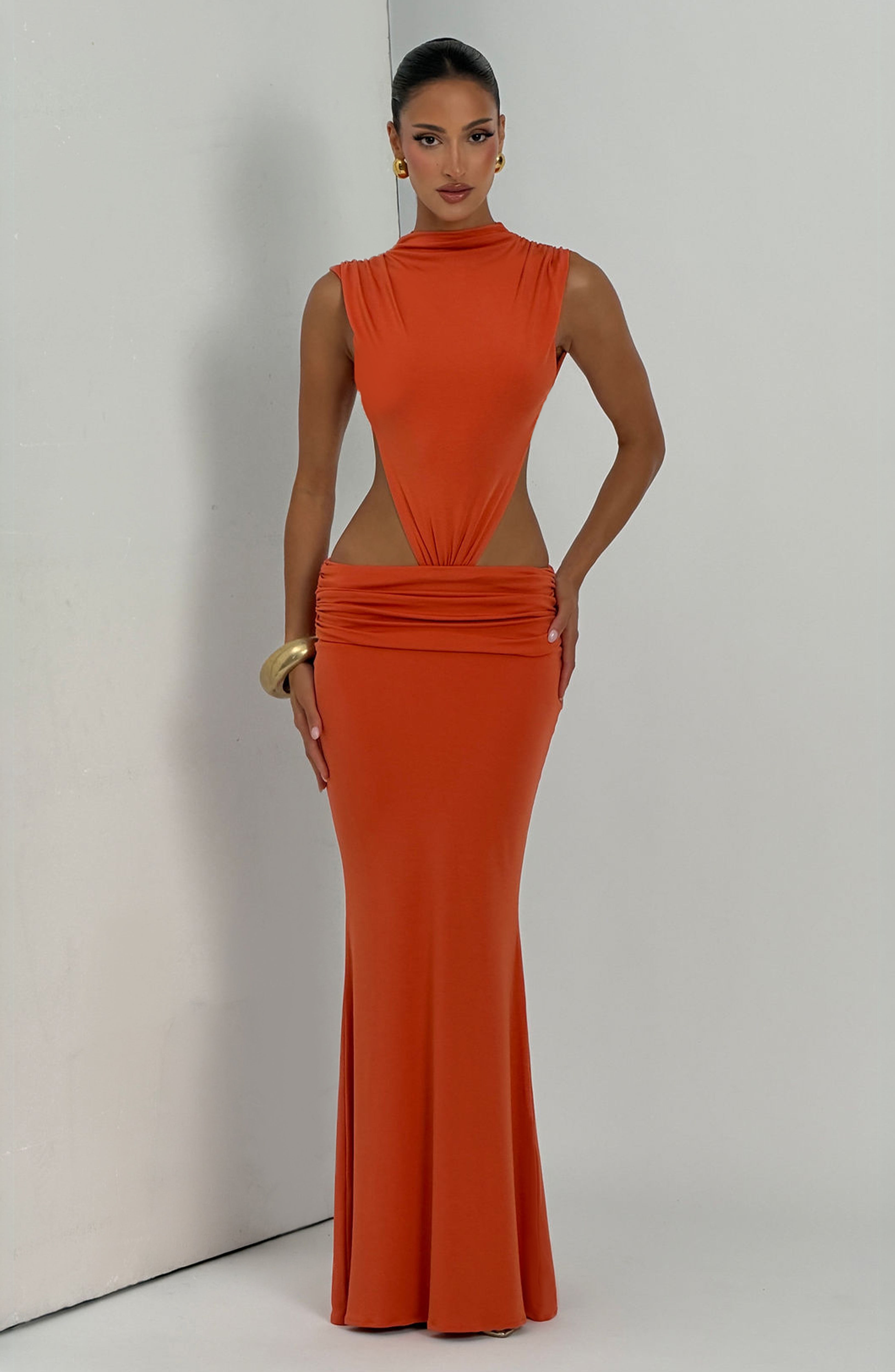 Elsa Maxi Dress - Burnt Orange