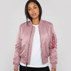 Women's Bomber Jacket | Ribbed Trim & Sleeve Pocket