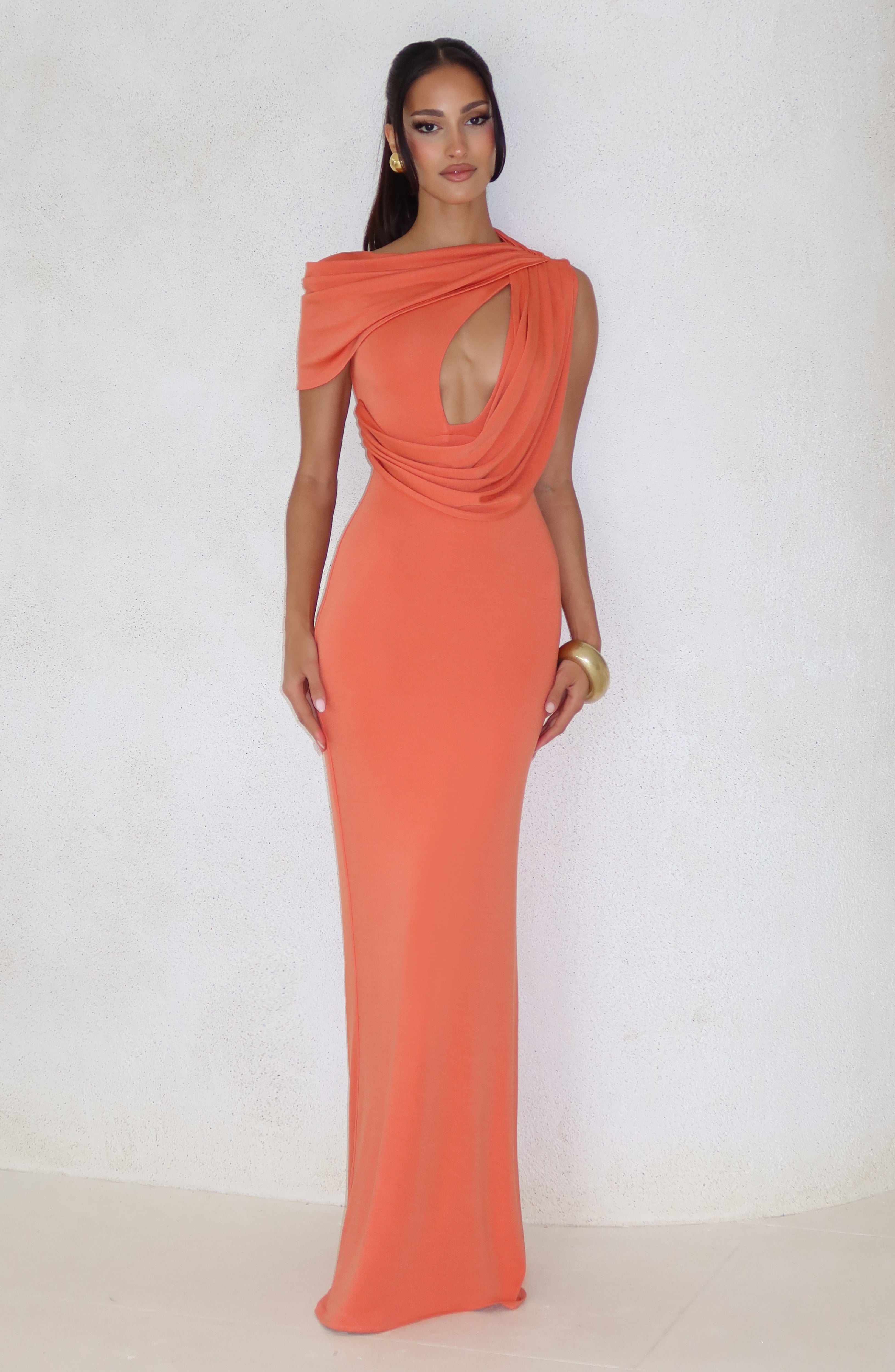 Clara Maxi Dress - Burnt Orange