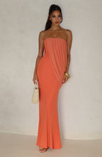 Caroline Maxi Dress - Burnt Orange