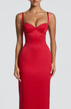 Virginia Maxi Dress - Red