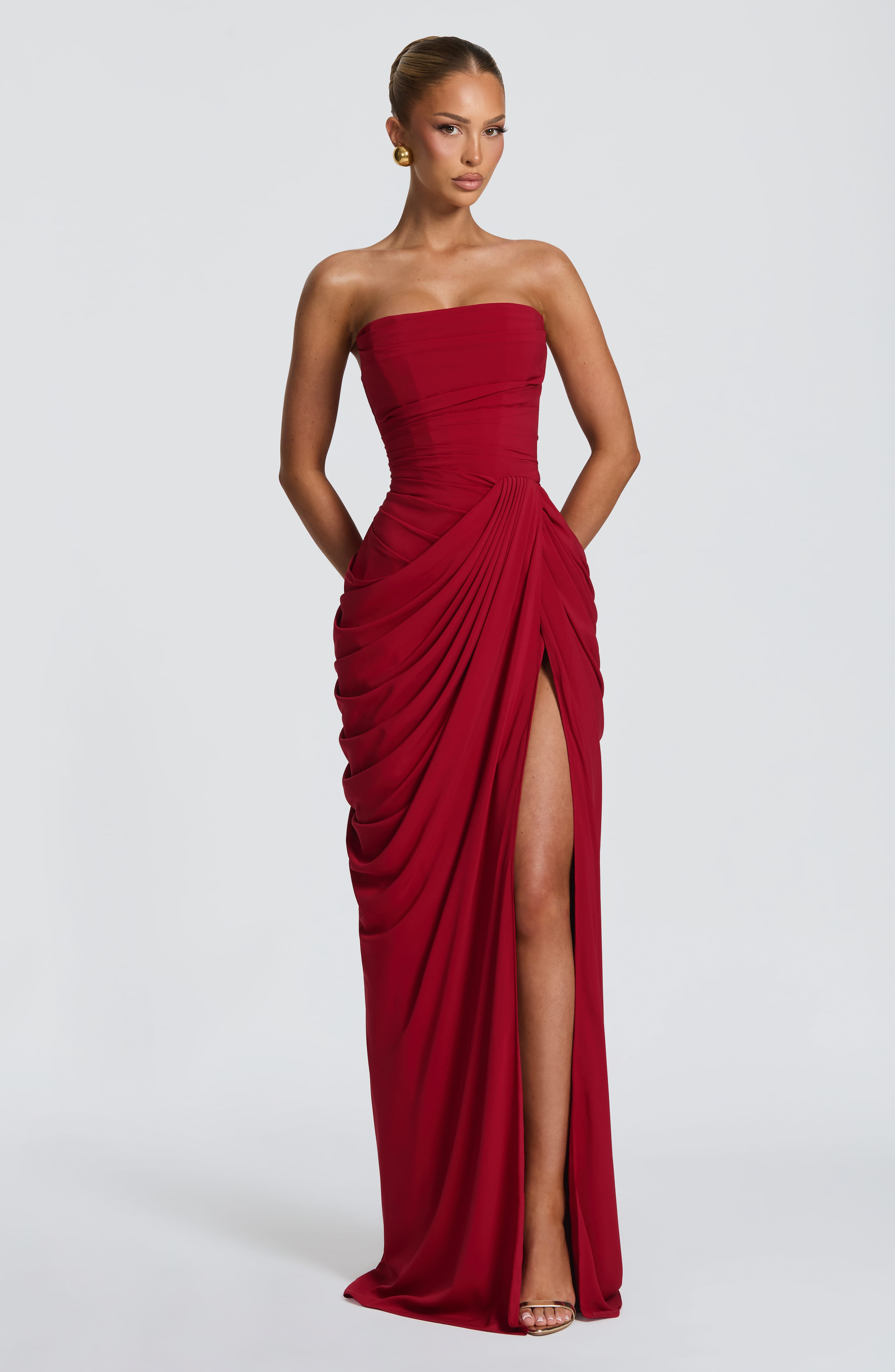 Siobhan Maxi Dress - Deep Red