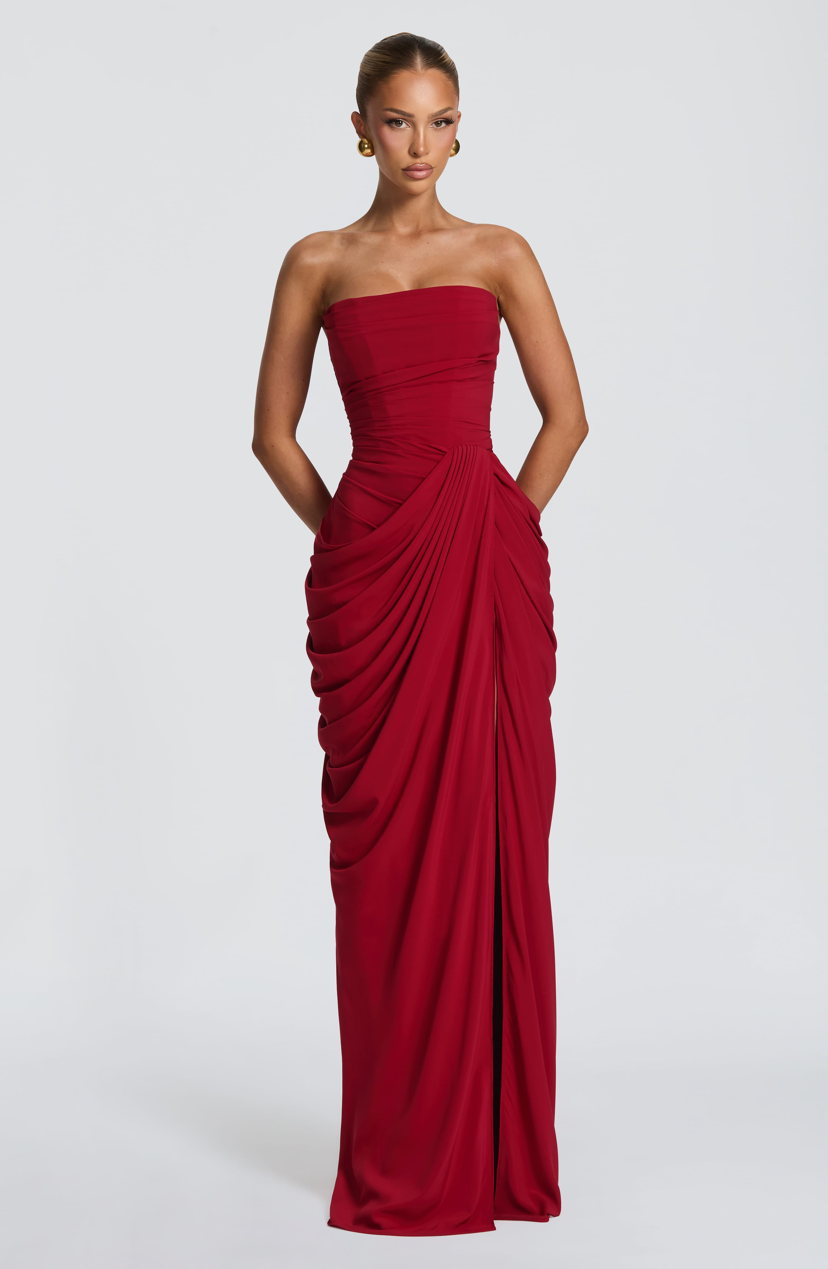 Siobhan Maxi Dress - Deep Red