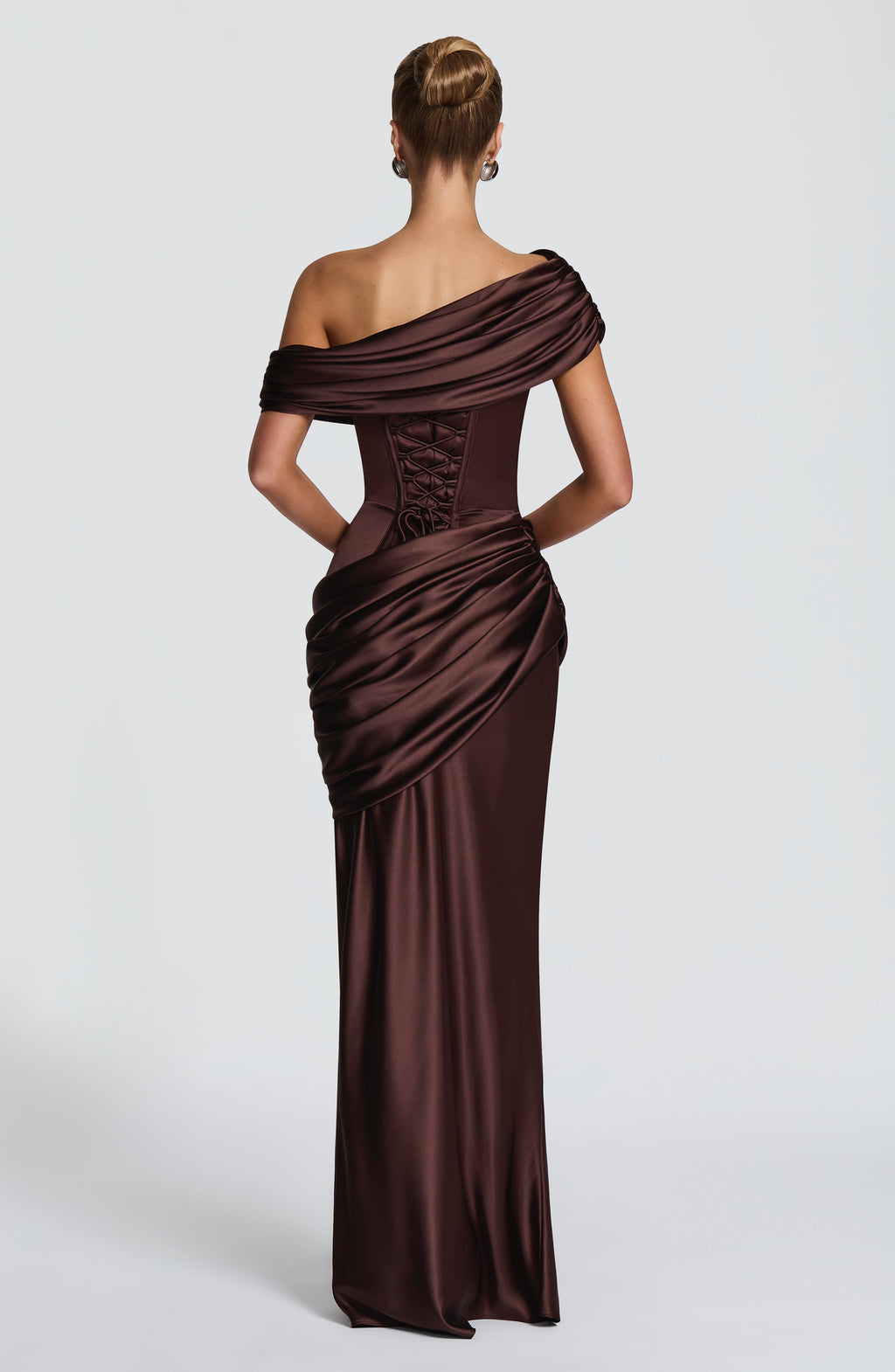 Natalie Maxi Dress - Plum Brown