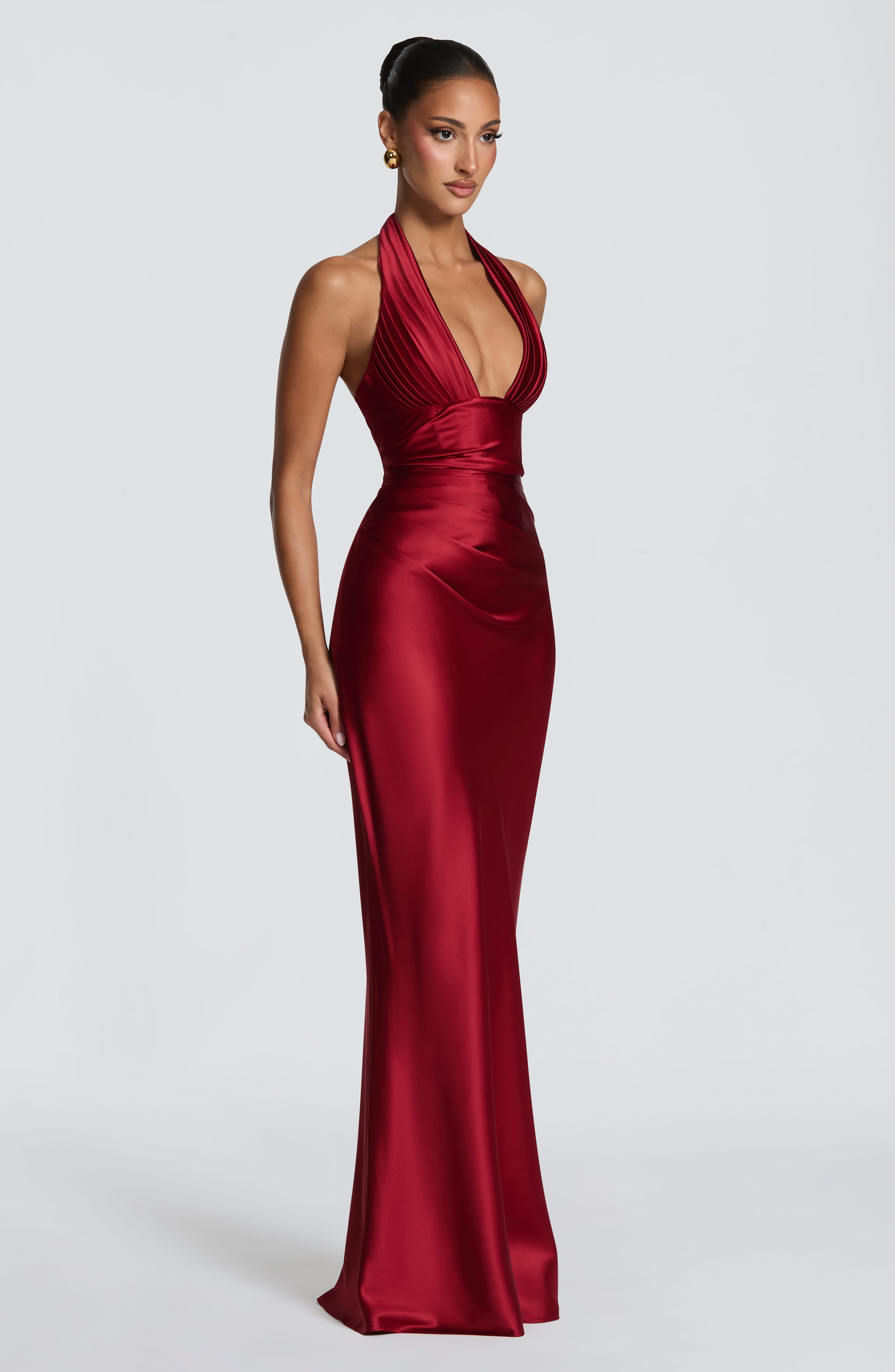 Edith Maxi Dress - Deep Red