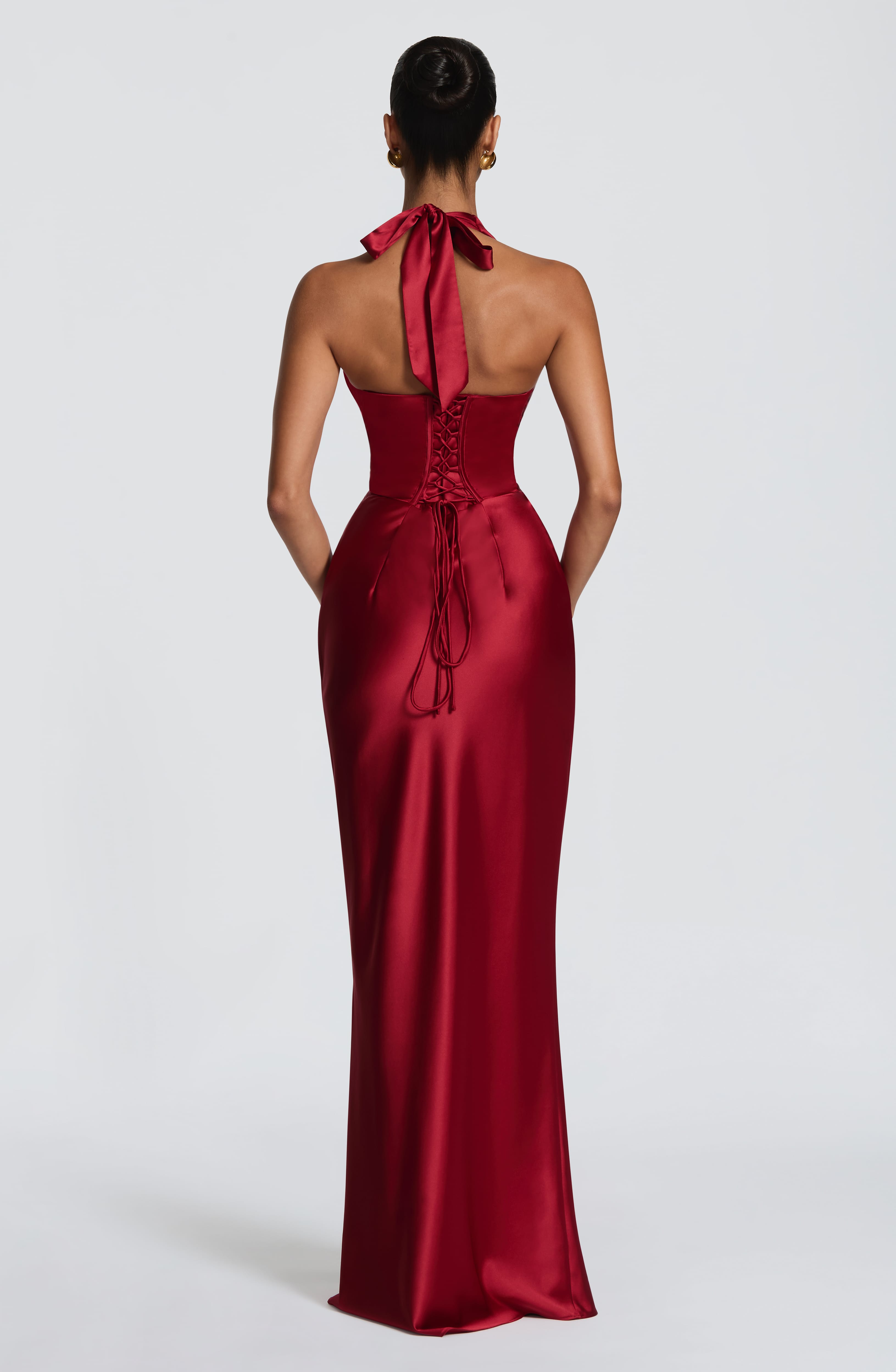 Edith Maxi Dress - Deep Red