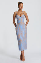 Sophie Midi Dress - Powder Blue