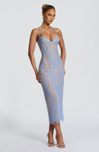 Sophie Midi Dress - Powder Blue