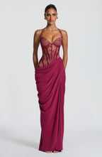 Olivia Maxi Dress - Mulberry