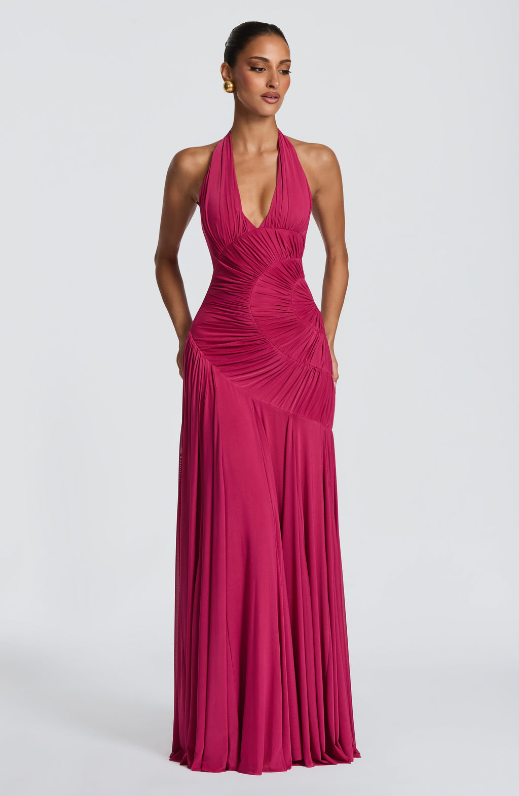 Daisy Maxi Dress - Raspberry