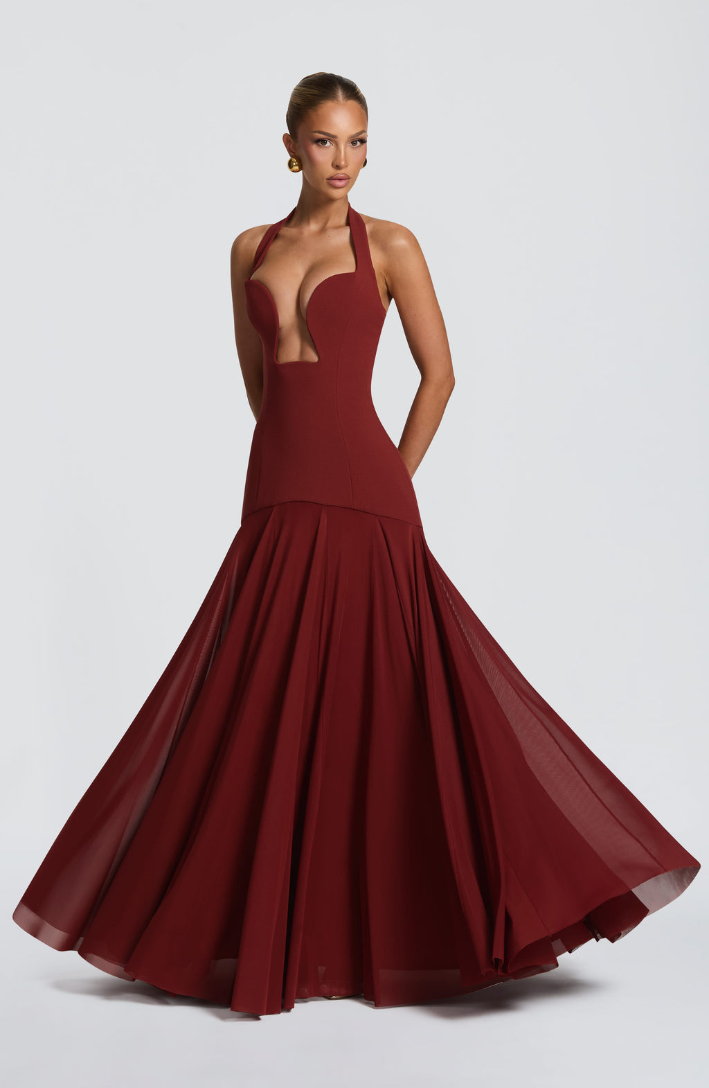 Rosa Maxi Dress - Deep Rust