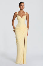 Chloe Maxi Dress - Lemon