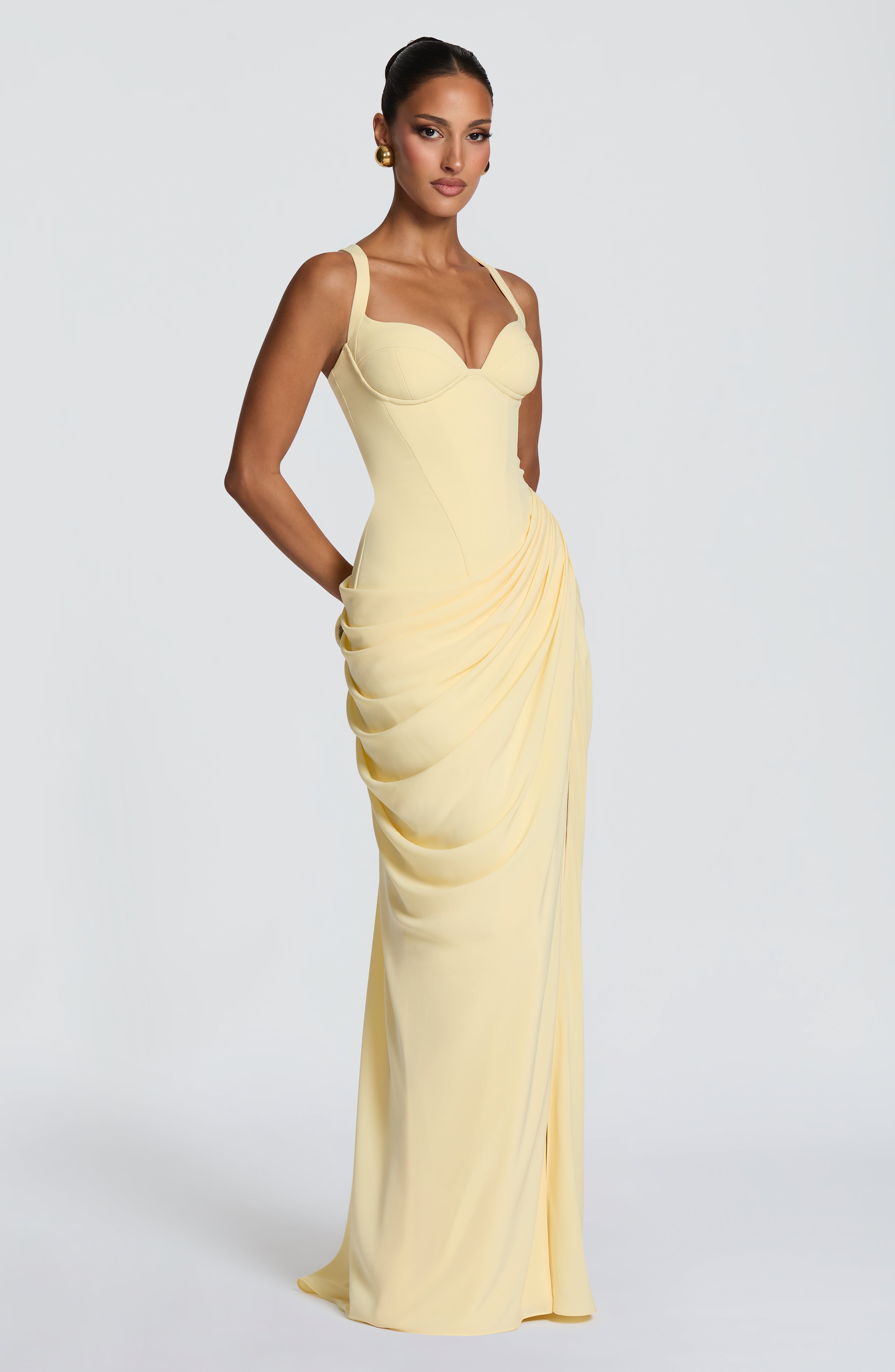 Chloe Maxi Dress - Lemon