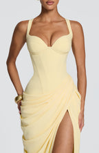 Chloe Maxi Dress - Lemon