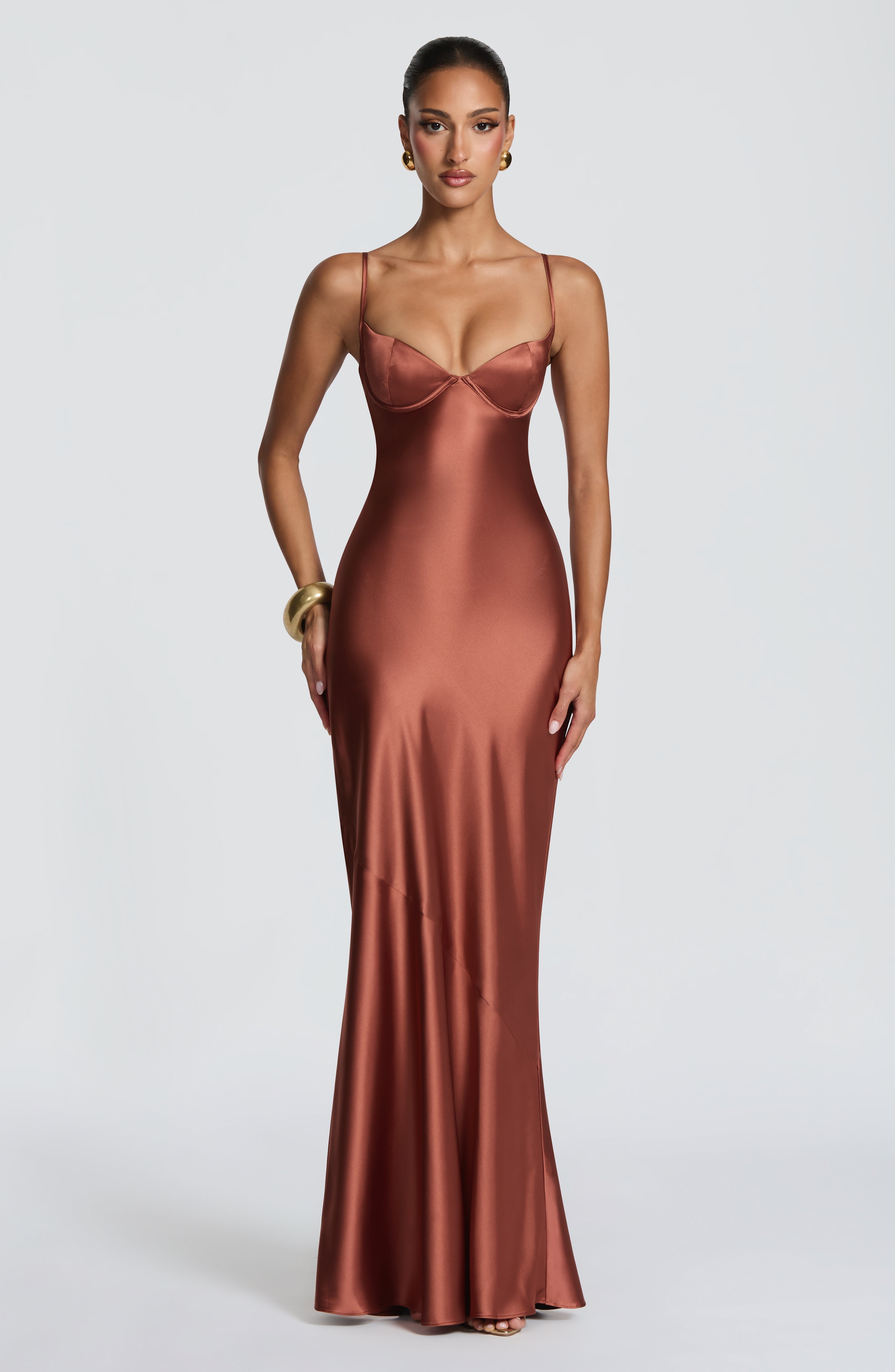 Aimee Maxi Dress - Rust