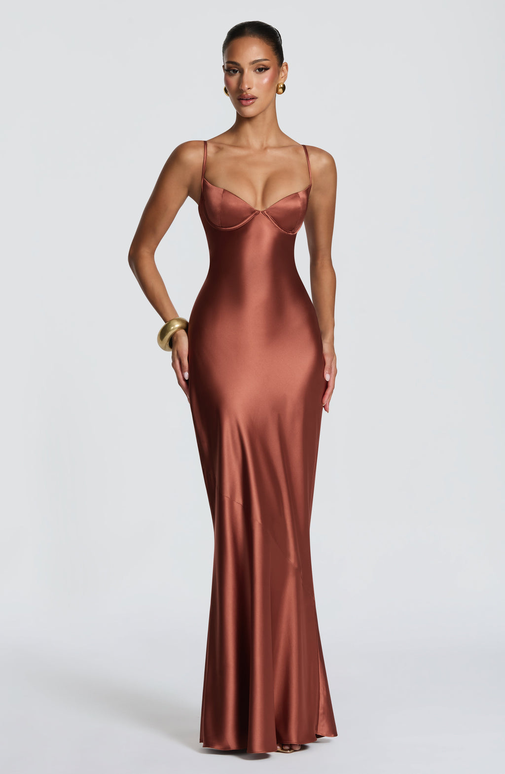 Aimee Maxi Dress - Rust