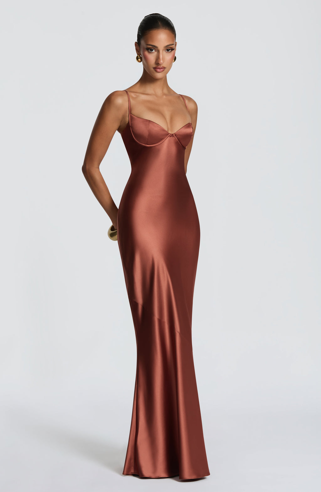 Aimee Maxi Dress - Rust