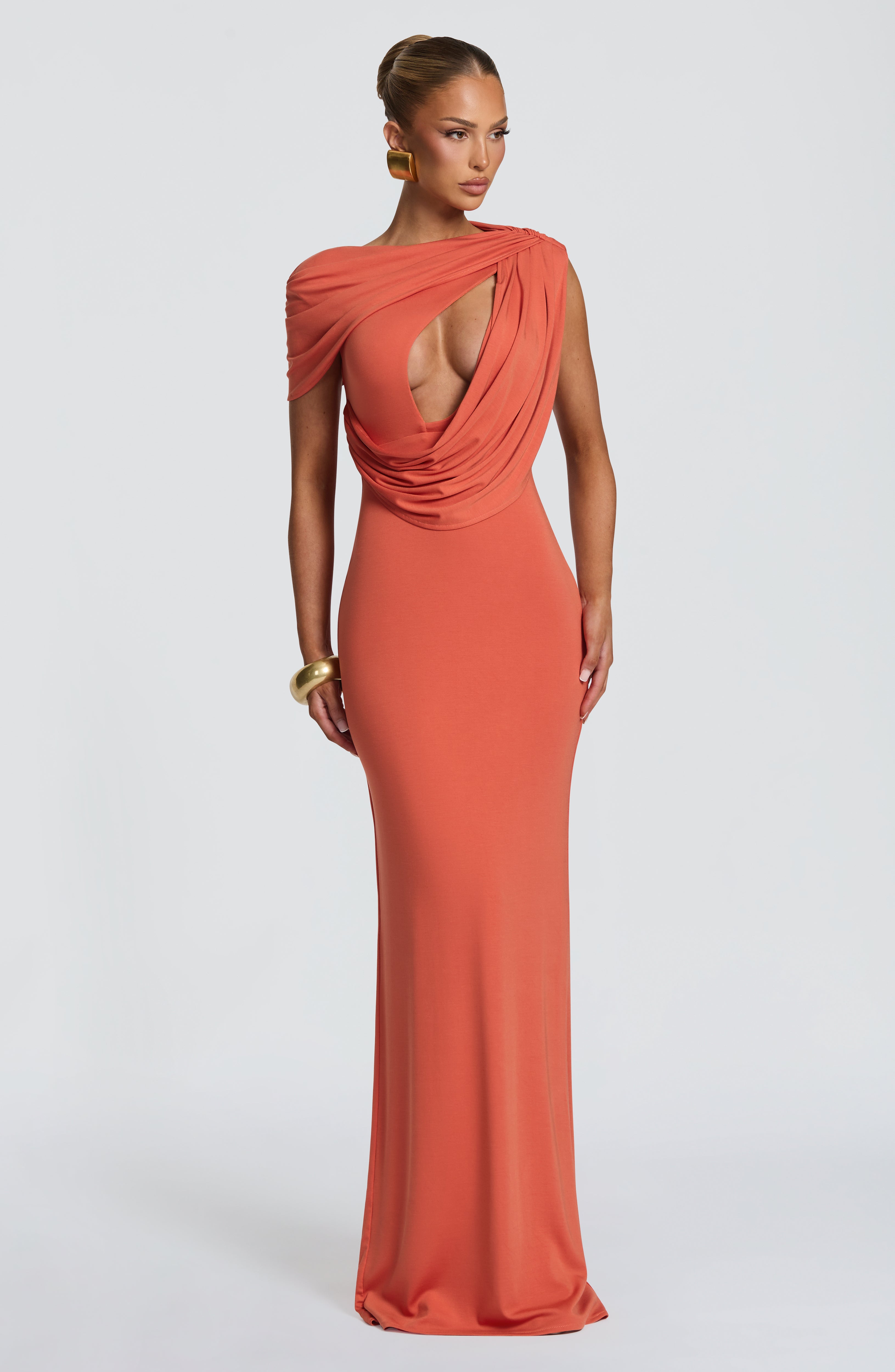 Clara Maxi Dress - Burnt Orange