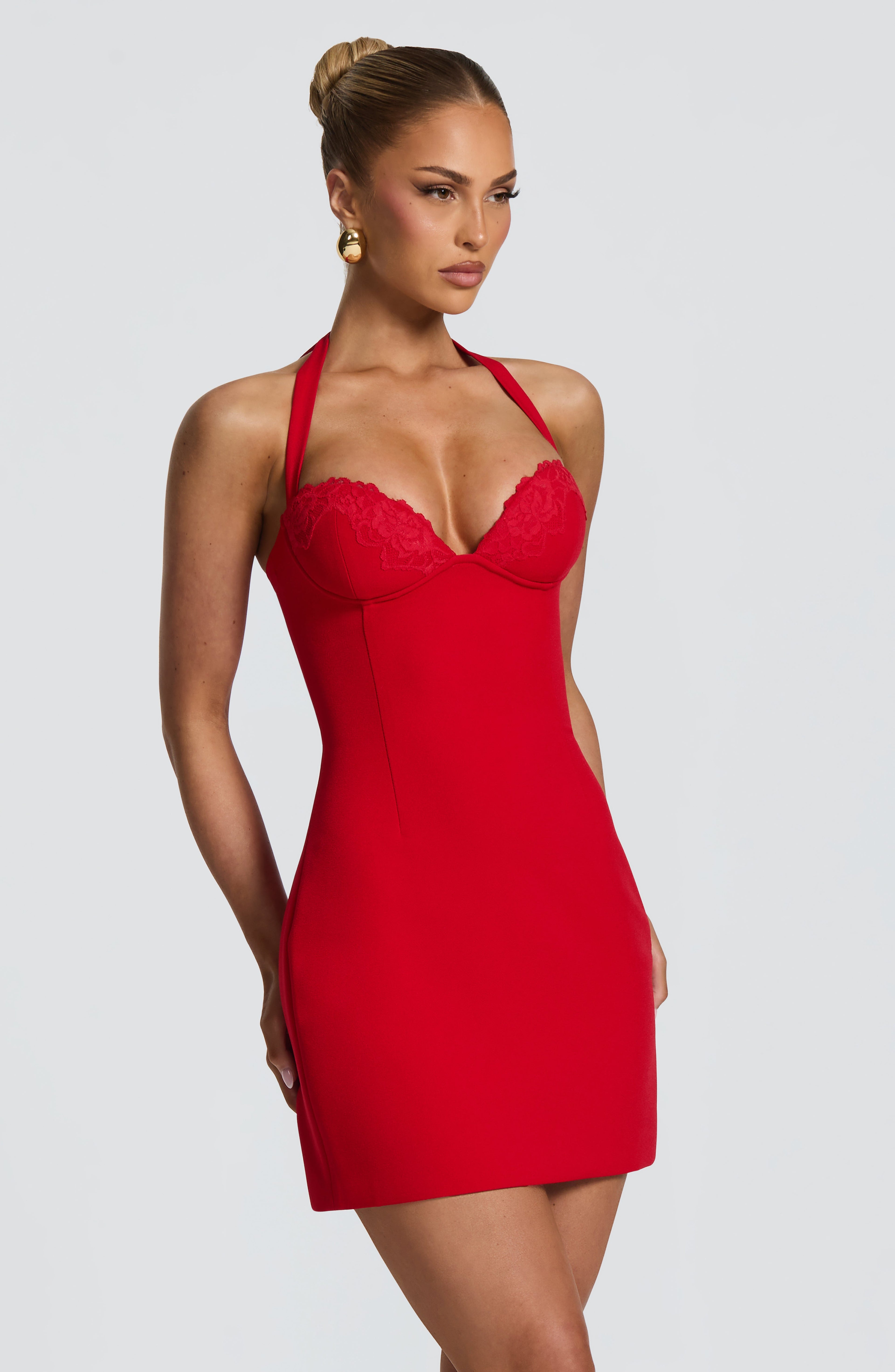 Chloe Mini Dress - Red